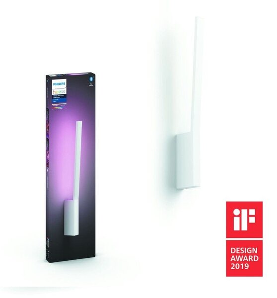 Hue WACA Liane nástěnné LED svítidlo 1x12,2W 850lm 2000-6500K RGB IP20 bílá