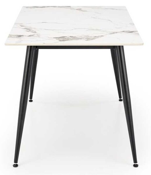 Jídelní stůl Webster 140 cm, mramor / černá