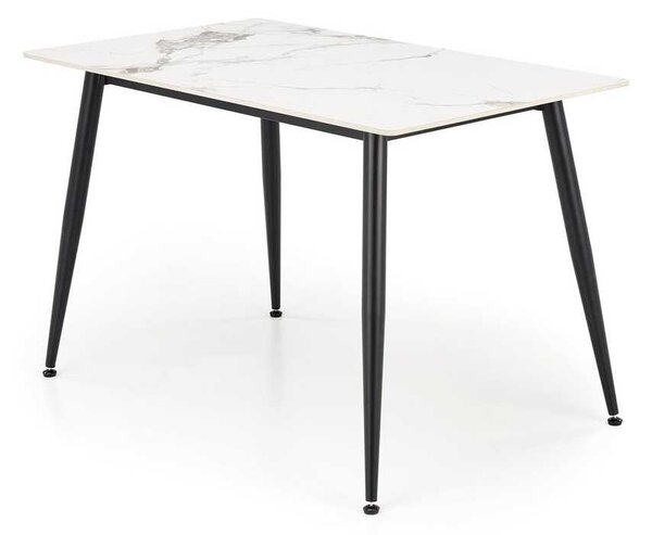 Jídelní stůl Webster 120 cm, mramor / černá