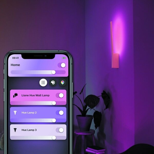 Hue WACA Liane nástěnné LED svítidlo 1x12,2W 850lm 2000-6500K RGB IP20 bílá