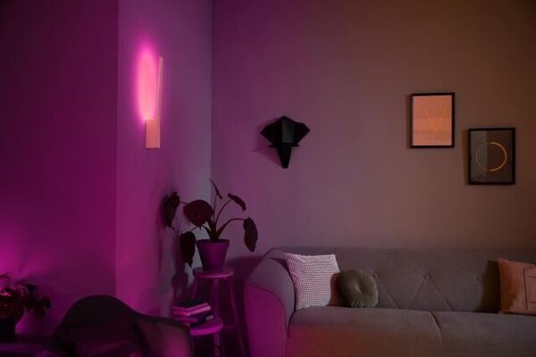 Hue WACA Liane nástěnné LED svítidlo 1x12,2W 850lm 2000-6500K RGB IP20 bílá