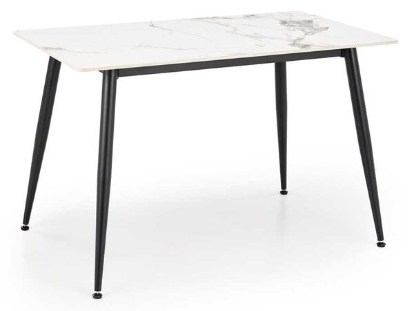 Jídelní stůl Webster 120 cm, mramor / černá