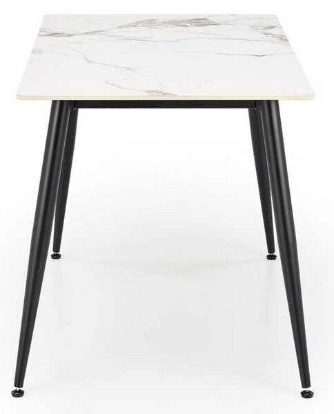 Jídelní stůl Webster 120 cm, mramor / černá