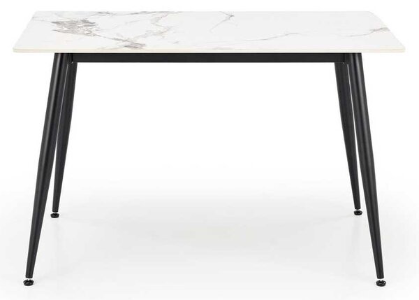 Jídelní stůl Webster 120 cm, mramor / černá