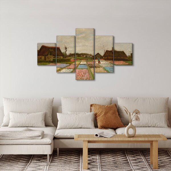 Obraz - Vincent van Gogh, Flower Beds in Holland, reprodukce (125x70 cm)