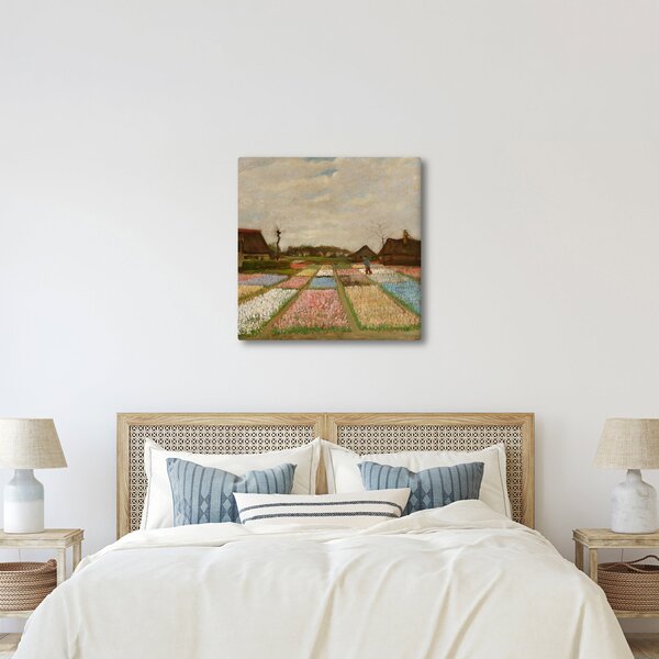 Obraz - Vincent van Gogh, Flower Beds in Holland, reprodukce (30x30 cm)