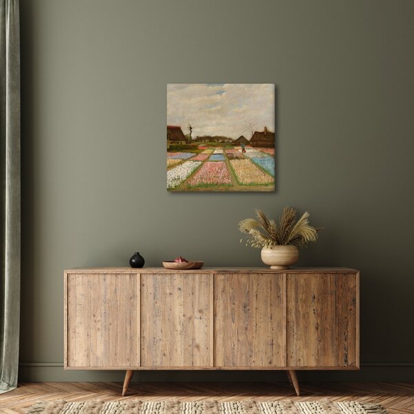 Obraz - Vincent van Gogh, Flower Beds in Holland, reprodukce (30x30 cm)