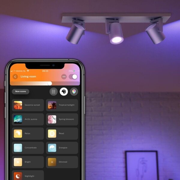 50623/48/P7 Hue WACA Argenta bodové LED svítidlo 3x GU10 5,7W 350lm 2000-6500K RGB IP20 hliník