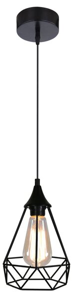 CLX Závěsné designové osvětlení GIACINTO, 1xE27, 60W, černé 31-62888