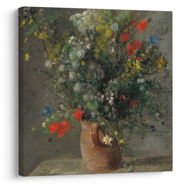 Obraz - Auguste Renoir, Flowers in a Vase, reprodukce (30x30 cm)