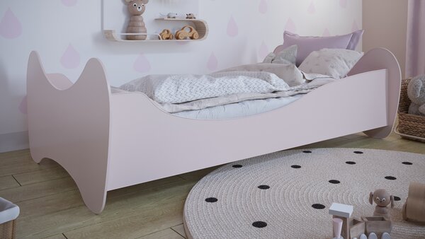 Dětská postel Liliana pudrová růžová 140x70