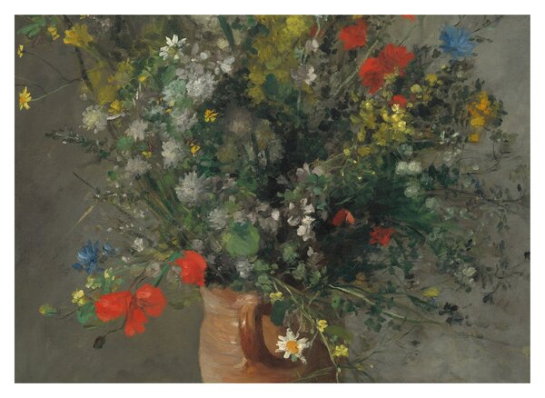 Obraz - Auguste Renoir, Flowers in a Vase, reprodukce (70x50 cm)
