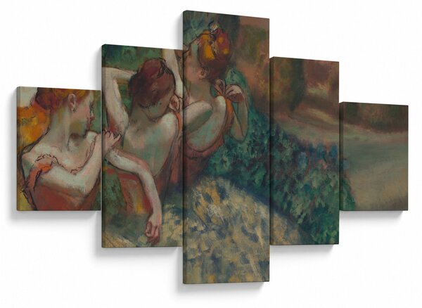 Obraz - Edgar Degas, Four Dancers, reprodukce (125x70 cm)