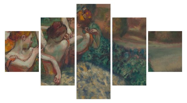 Obraz - Edgar Degas, Four Dancers, reprodukce (125x70 cm)