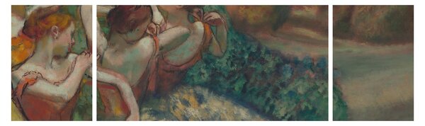 Obraz - Edgar Degas, Four Dancers, reprodukce (170x50 cm)