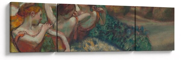 Obraz - Edgar Degas, Four Dancers, reprodukce (170x50 cm)
