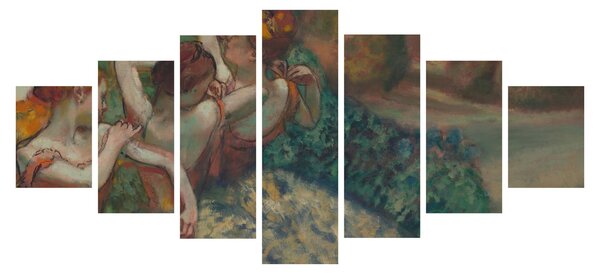Obraz - Edgar Degas, Four Dancers, reprodukce (210x100 cm)