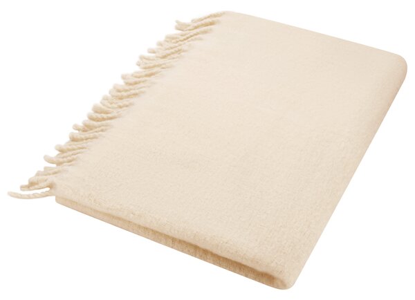 Livarno® Hebká deka, 130 x 170 cm (krémová) (100400893002)