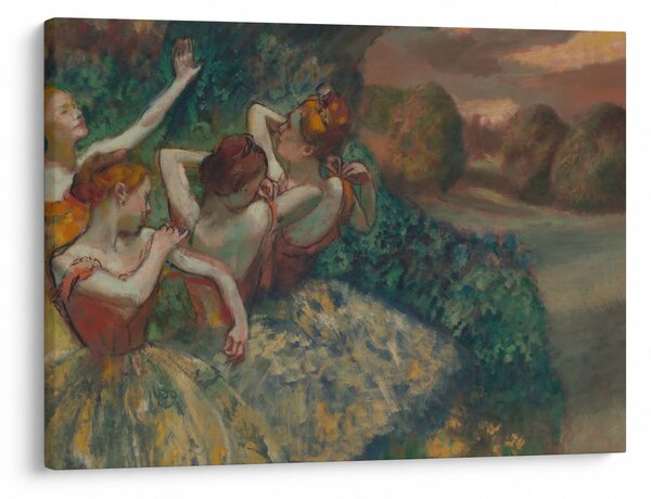 Obraz - Edgar Degas, Four Dancers, reprodukce (70x50 cm)