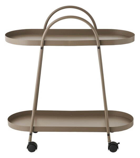 Kovový servírovací stolek na kolečkách 27,5x60 cm Empoli – House Nordic