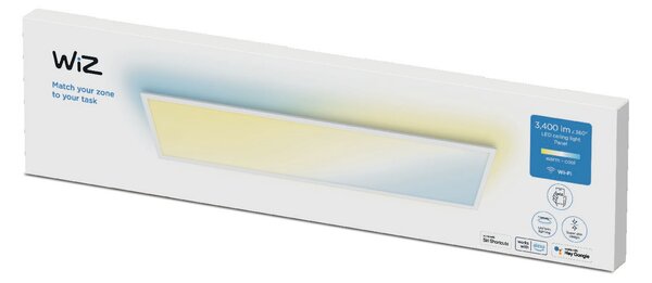 WiZ přisazený LED panel 36W 3400lm 2700-6500K IP20 120x30cm, bílý
