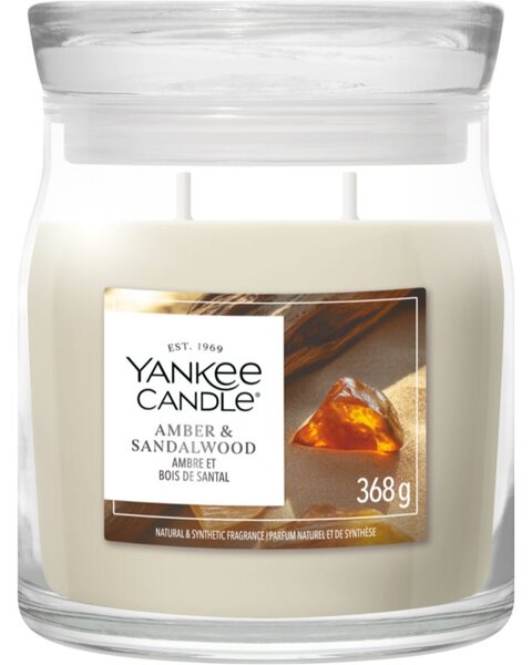 Yankee Candle Amber & Sandalwood vonná svíčka 368 g