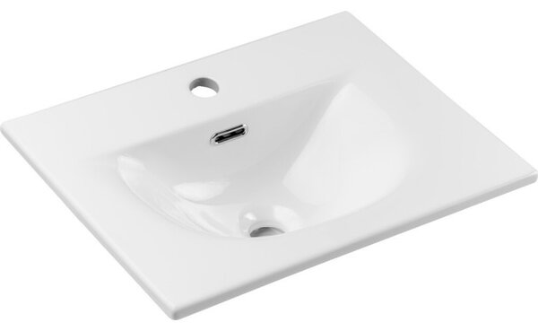 Comad Závěsná skříňka Nova Cashmere Sky se zápustným umyvadlem 80 cm kašmírová
