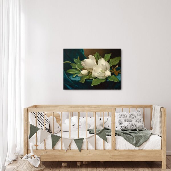 Obraz - Martin Johnson Heade, Giant Magnolias on a Blue Velvet Cloth, reprodukce (70x50 cm)