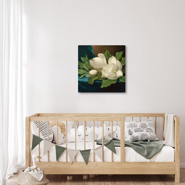 Obraz - Martin Johnson Heade, Giant Magnolias on a Blue Velvet Cloth, reprodukce (30x30 cm)