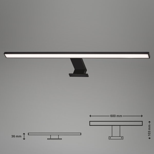 Briloner LED svítidlo k zrcadlu, d. 60 cm, 8W, 4000K, IP44