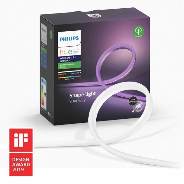 Hue WACA Outdoor LightStrip venkovní LED pásek 2m 1x19W 800lm 2000-6500K RGB IP67, bílý