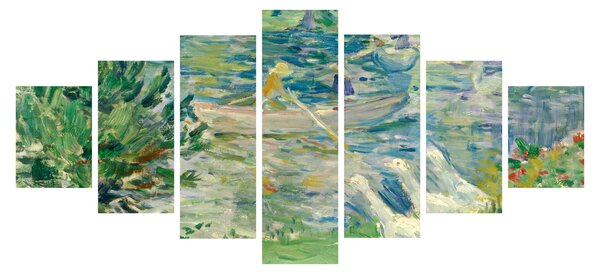 Obraz - Berthe Morisot, Girl in a Boat with Geese, reprodukce (210x100 cm)
