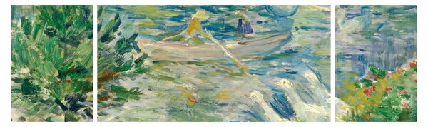 Obraz - Berthe Morisot, Girl in a Boat with Geese, reprodukce (170x50 cm)