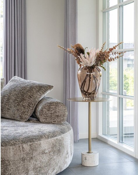 Kovový kulatý odkládací stolek ø 41 cm Lecco – House Nordic