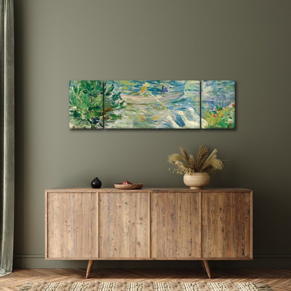 Obraz - Berthe Morisot, Girl in a Boat with Geese, reprodukce (170x50 cm)
