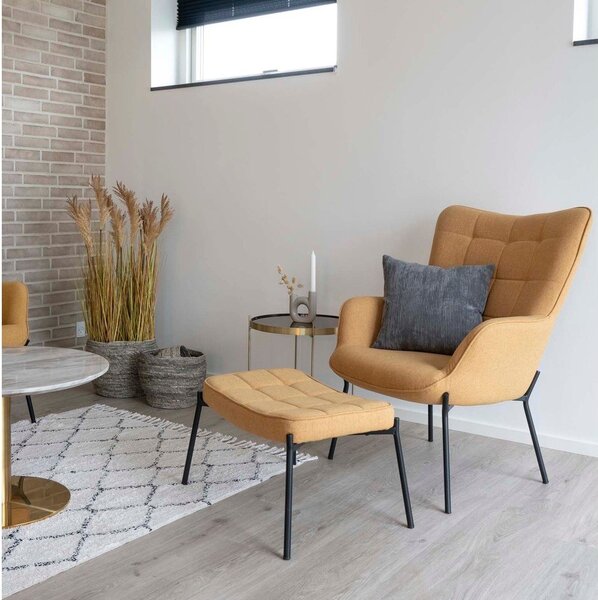 Kulatý konferenční stolek ve zlaté barvě ø 48 cm Venezia - House Nordic
