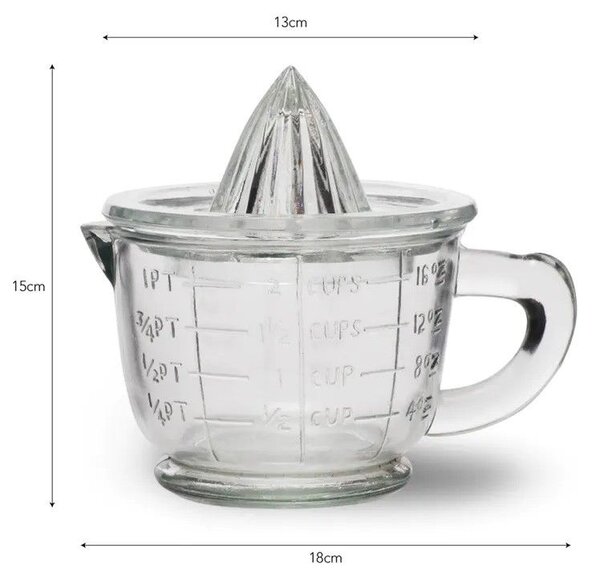 Ruční odšťavňovač na citrusy Glass 600 ml