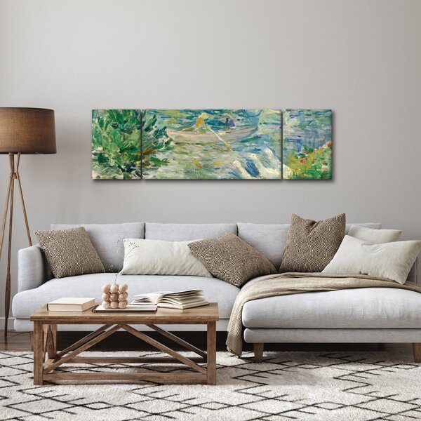 Obraz - Berthe Morisot, Girl in a Boat with Geese, reprodukce (170x50 cm)