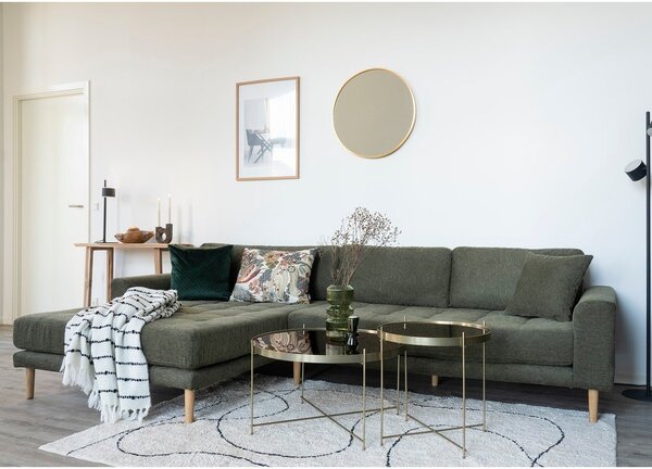 Kulatý konferenční stolek ve zlaté barvě ø 48 cm Venezia - House Nordic