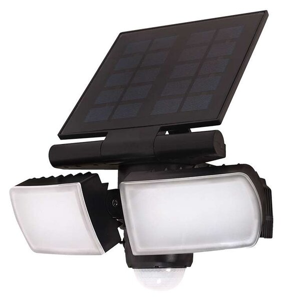 LED solární světlo se senzorem WO772, černá