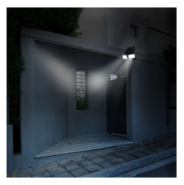LED solární světlo se senzorem WO772, černá