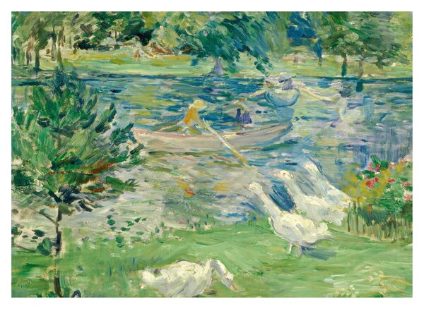 Obraz - Berthe Morisot, Girl in a Boat with Geese, reprodukce (70x50 cm)