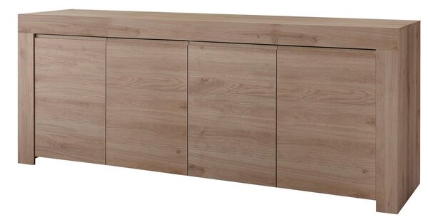 ŠIROKÁ KOMODA, barvy dubu, 210/81/42 cm MID.YOU - Široké komody, Online Only