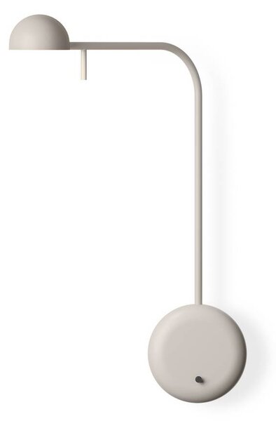 Vibia Pin 1680 LED nástěnné světlo, 39 cm, krémové, Krémová / jantar, Ložnice, Hliník, Moderní