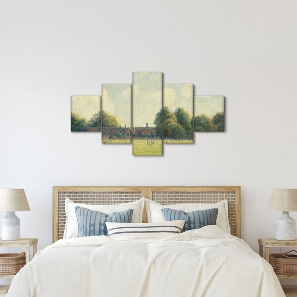 Obraz - Camille Pissarro, Hampton Court Green, reprodukce (125x70 cm)