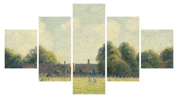 Obraz - Camille Pissarro, Hampton Court Green, reprodukce (125x70 cm)
