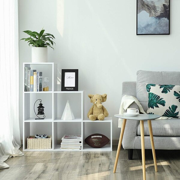 SONGMICS Regál bílý 6 kostek 98x98 cm