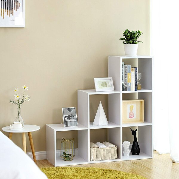 SONGMICS Regál bílý 6 kostek 98x98 cm