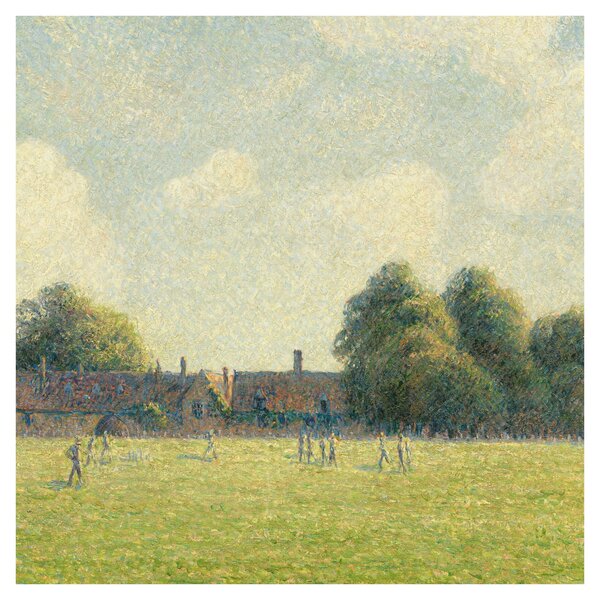 Obraz - Camille Pissarro, Hampton Court Green, reprodukce (30x30 cm)