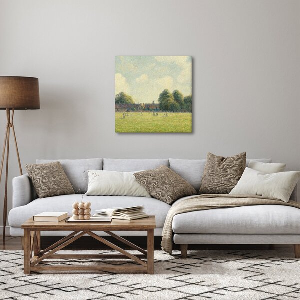 Obraz - Camille Pissarro, Hampton Court Green, reprodukce (30x30 cm)